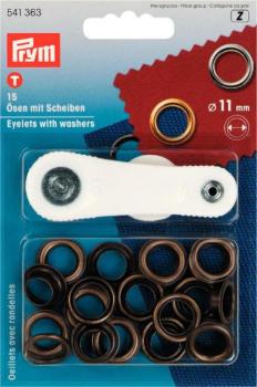 Prym - Ösen mit Scheiben (11 mm) (3 Farben)