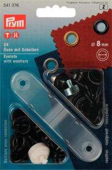 Prym - Ösen mit Scheiben (8mm) (2 Farben)